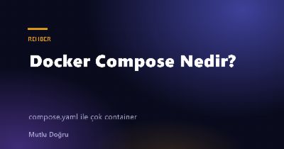 Docker Compose Nedir? compose.yaml ile Çok Container'lı Uygulama Çalıştırma